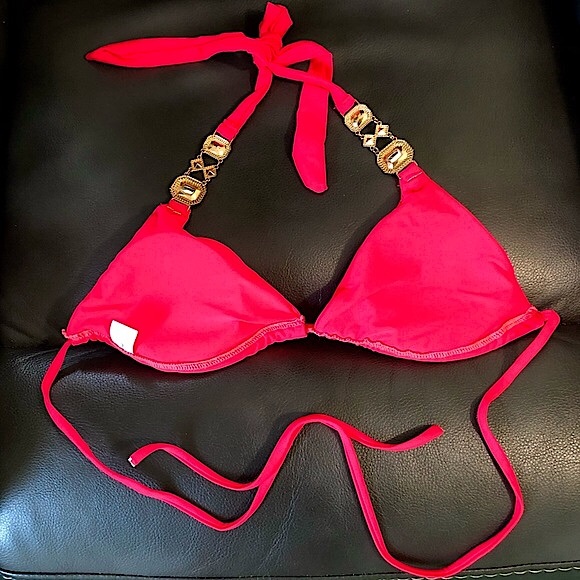 Watermelon🍉 crystal chain scrunch butt bikini set - Picture 5 of 12